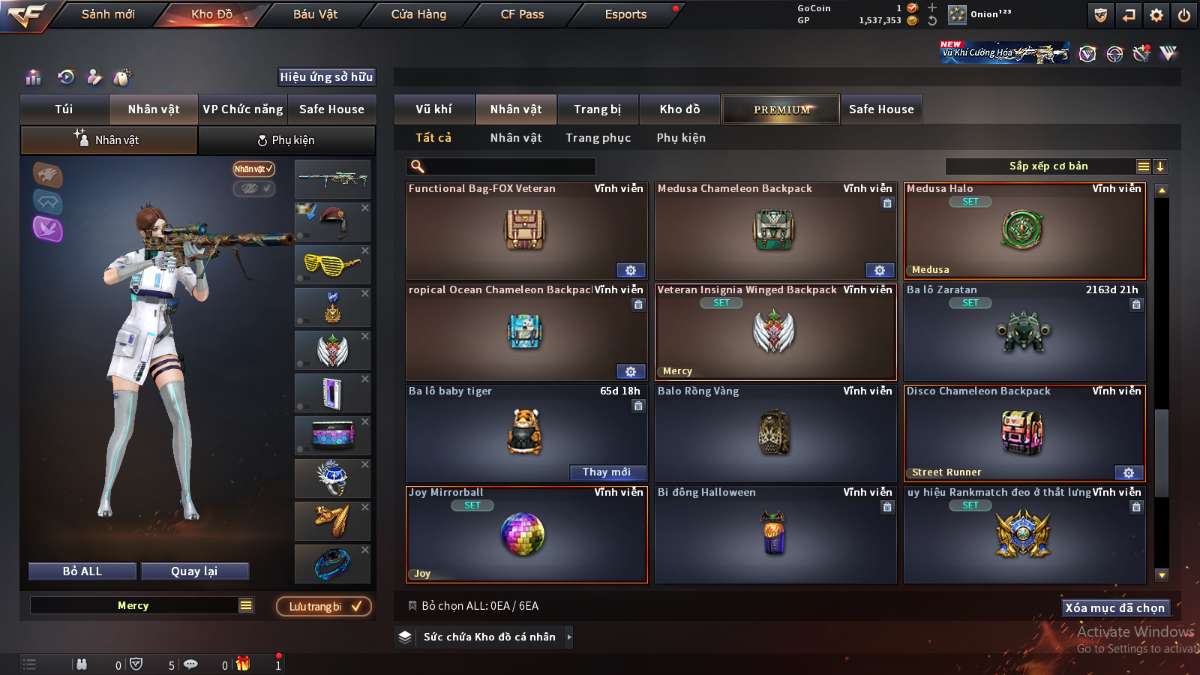 shop acc cf uy tin gia re